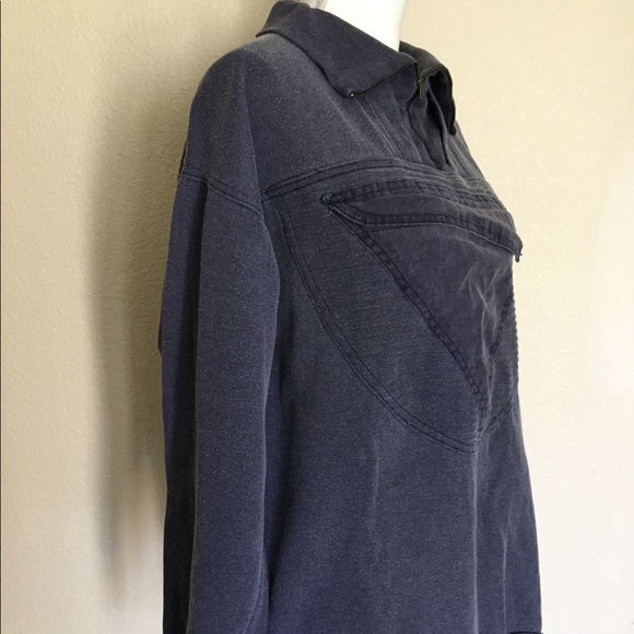 80’s Vintage Triangle Pocket Sweatshirt Distressed - Picture 5 of 8